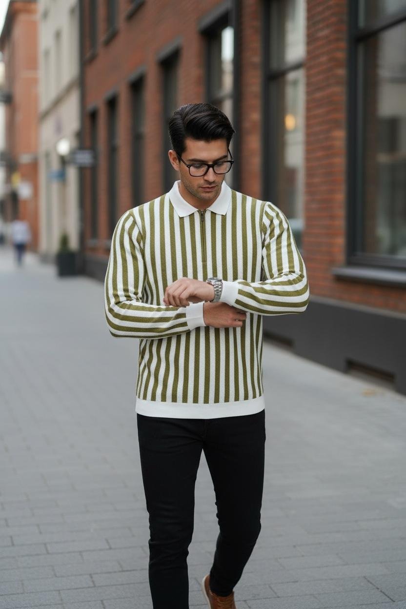 Old Money Polo Olive Green - Image 4