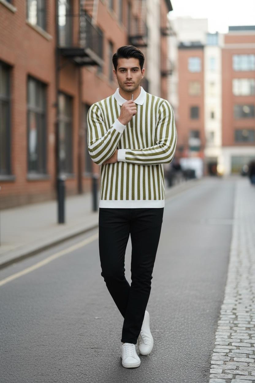 Old Money Polo Olive Green - Image 2