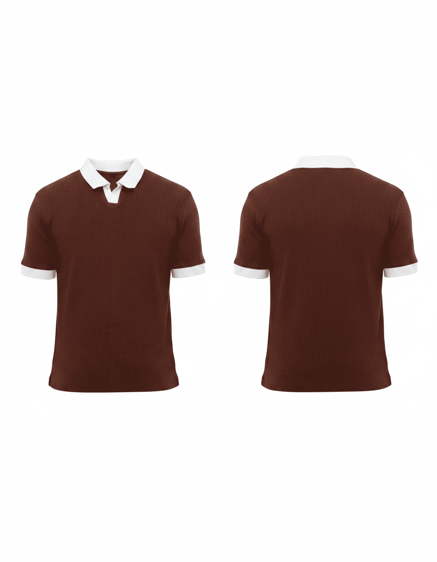 Polo-T Shirt Brown - Image 10