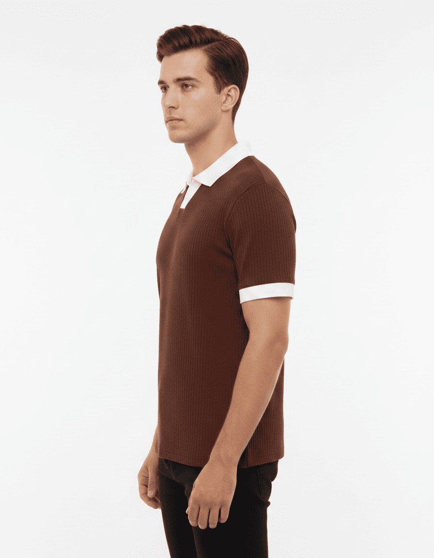 Polo-T Shirt Brown - Image 2