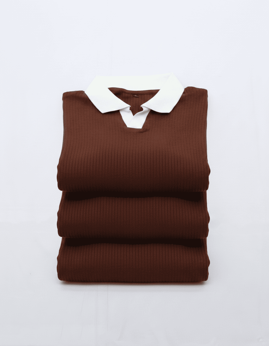 Polo-T Shirt Brown - Image 7