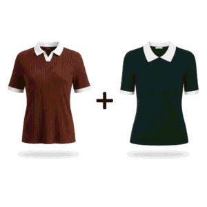 Pack of two Brown & Green